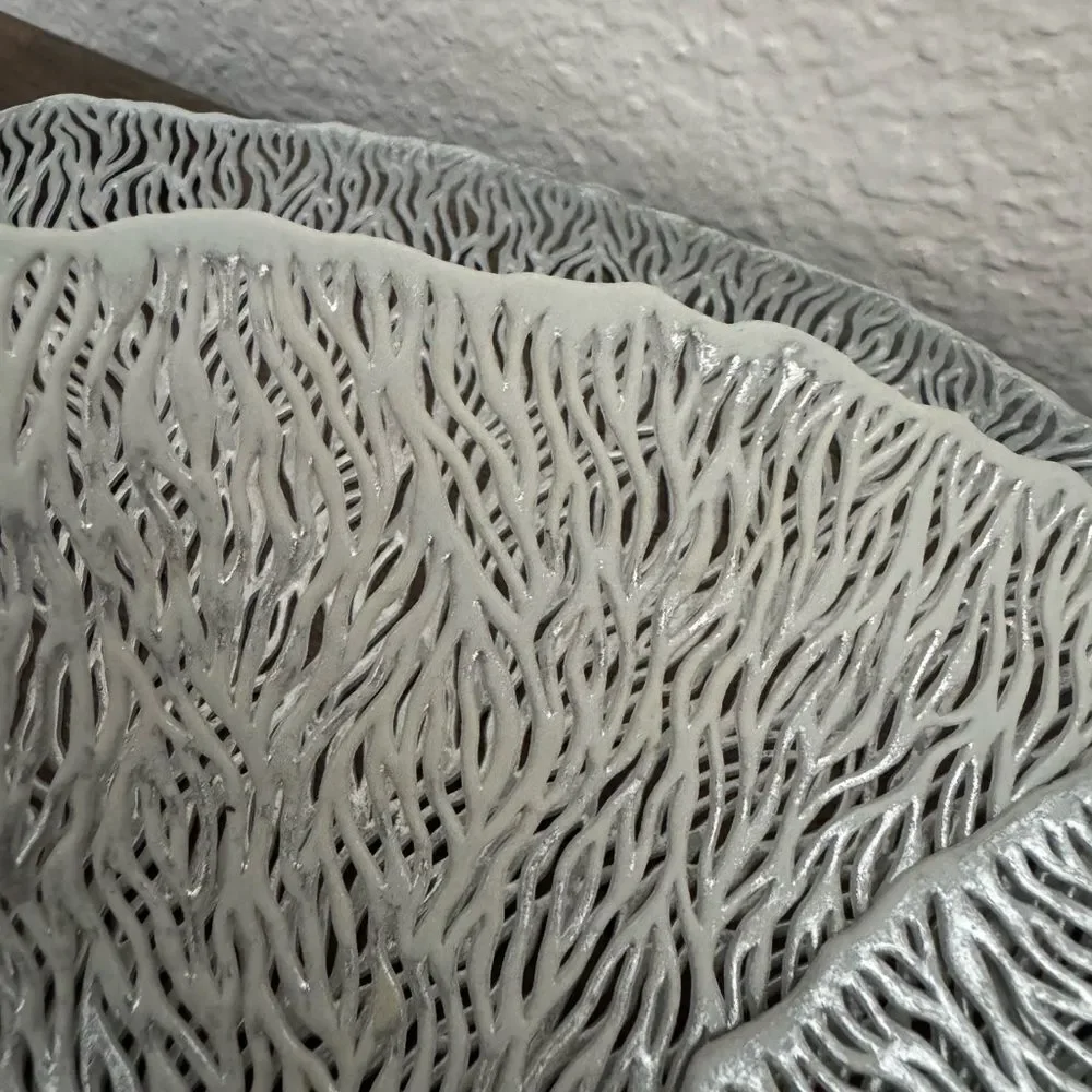 Silver Metallic Placemats Chargers Lot of 4